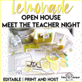 Lemonade Open House Night | Meet the Teacher Bundle | Editable