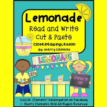 Preview of Summer Lemonade Reading Comprehension Passage | Fill in the Blank | Writing