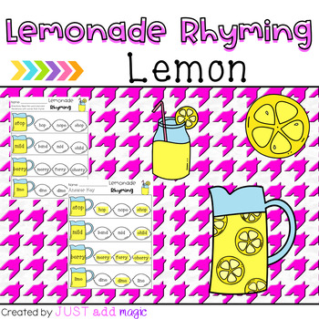 Preview of Lemonade Rhyming