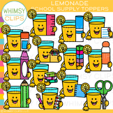 Summer Lemonade School Supply Toppers Clip Art