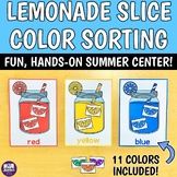 Lemonade Slice Color Sorting - Preschool Special Education