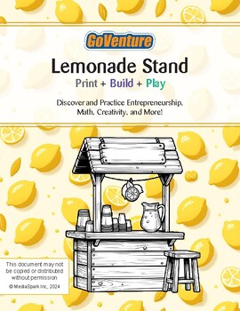 Preview of Lemonade Stand Board Game | Print + Build + Play