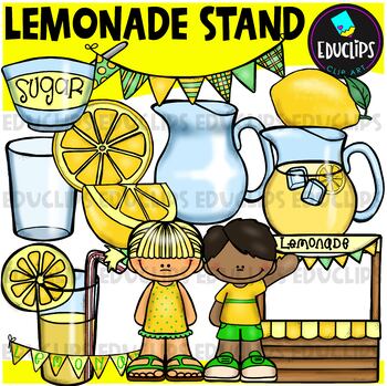 Preview of Lemonade Stand Clip Art Bundle {Educlips Clipart}