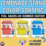Lemonade Stand Color Sorting - Preschool Special Education