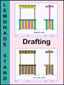 Preview of Lemonade Stand Drafting Project: Distance Learning