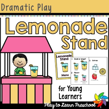 Preview of Lemonade Stand Summer Dramatic Play Printables for Preschool PreK