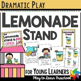 Lemonade Stand Summer Dramatic Play Printables for Preschool PreK