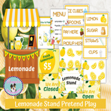 Lemonade Stand Dramatic Play Center Pretend Play Printable