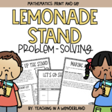 Lemonade Stand Problem-Solving Math Activity (Print and Go)
