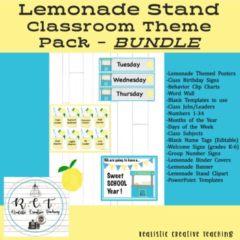 Preview of Lemonade Stand Class Theme