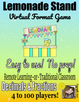 Preview of Lemonade Stand: Virtual Format Game