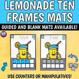 Lemonade Ten Frames Mats - Preschool Kinder Summer Countin