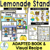 Lemonade Visual Recipe Adapted Book  PreK-2 SPED ELL