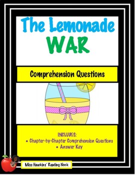 Preview of Lemonade War Comprehension Questions