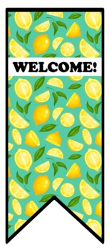 Preview of Lemons Door Décor, 2 by 5 feet approx. Large Posters, Hawaii Classroom Décor