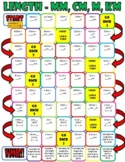 Length - mm, cm, m, km - Board Game (Easy Version)
