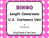 Length Conversions U.S. Customary Unit - BINGO and Task Cards