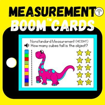 Preview of Length & Height Set 4 - Non-Standard Measurement - Digital Boom Cards