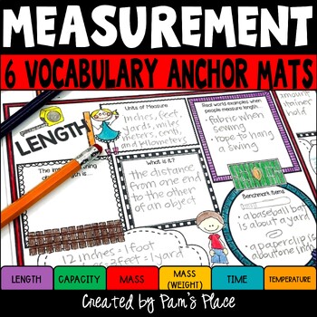 Preview of Length, Mass, Weight, and Time Measurement Vocabulary Templates