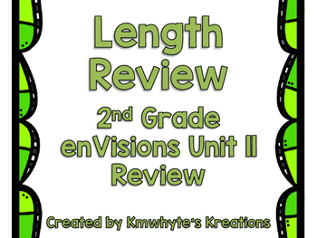 Preview of Length Review - Grade 2 enVisions Unit 11 Review