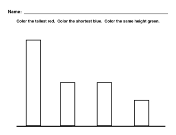 Preview of Length and Height Worksheet
