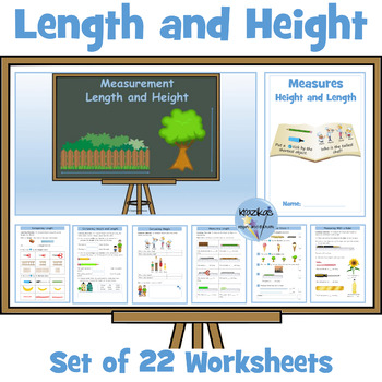 Preview of Length and Height Worksheets