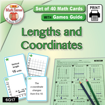 Preview of Lengths and Coordinates: Math Sense Card Games & Geometry Activities 6G17