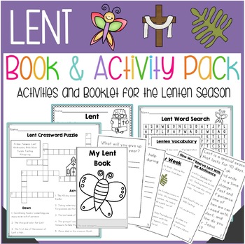 Preview of Lent Activity Pack and Book