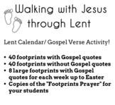 Lent Activity Walking With Jesus Through Lent