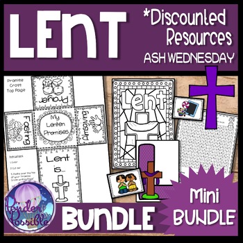 Preview of Lent & Ash Wednesday Bundle - Activities