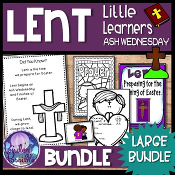 Preview of Lent & Ash Wednesday Bundle - Activities (Little Learners)