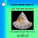 Lent Bible Craft: Holy Week and Easter 3D Activity for Pre