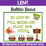 Lent Bulletin Board, Door Decor: Lenten Garden