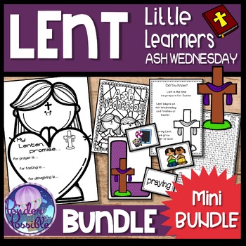 Preview of Lent & Ash Wednesday Mini Bundle - Activities (Little Learners)