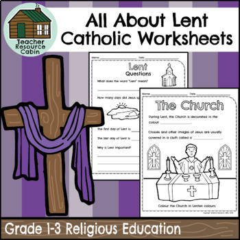 Preview of Lent Catholic Activities (Grade 1-3 Religious Education)