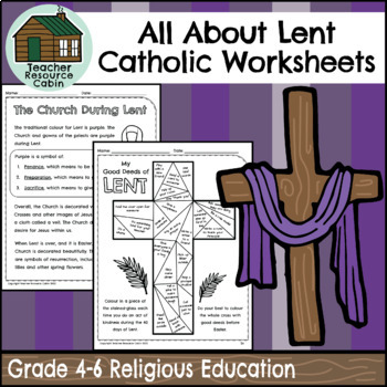 Preview of Lent Catholic Activities (Grade 4-6 Religious Education)