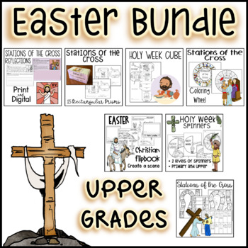 Preview of Lent Christian Easter bundle for Upper grades - Easter