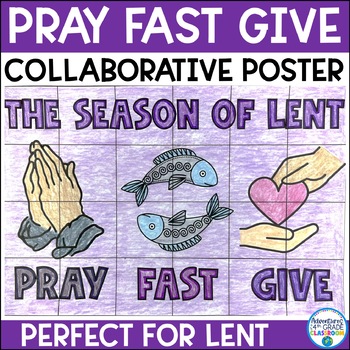 Preview of Lent Collaborative Poster | Catholic | Ash Wednesday