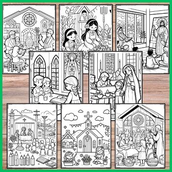 Lent Coloring Pages | Catholic Activities by Classroom Boost Lessons