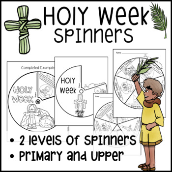 Preview of Lent - Holy Week Spinner Catholic activity for Easter
