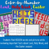 Lent, Holy Week, and Easter Color-by-Number Hidden Picture Find