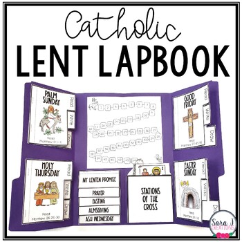 Preview of Catholic Lent Lapbook Activities
