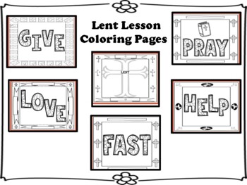 Download Lent Lesson Coloring Pages by Miss P's PreK Pups | TpT