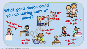 Lent Lesson Plan and Resources : Doing Good Deeds - Kindergarten and