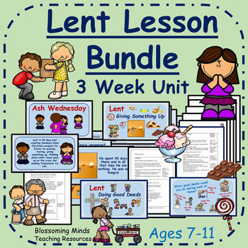 Preview of Lent Lesson Plans : three week unit - 2nd to 5th Grade