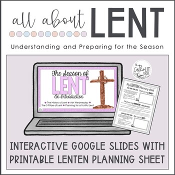 Preview of Lent Lesson: Understanding and Preparing for the Season