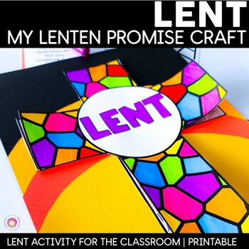 Preview of Lent | My Lenten Promise Craft | Catholic Religion Activity