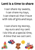 Lent Poem about sharing