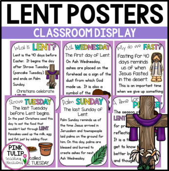 Preview of Lent Posters - Classroom Decor