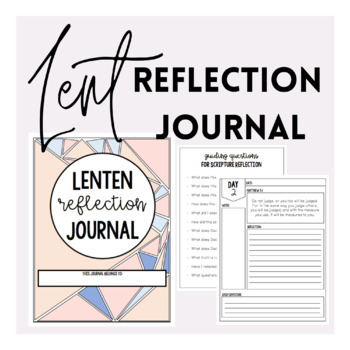 Preview of Lent Reflection Journal